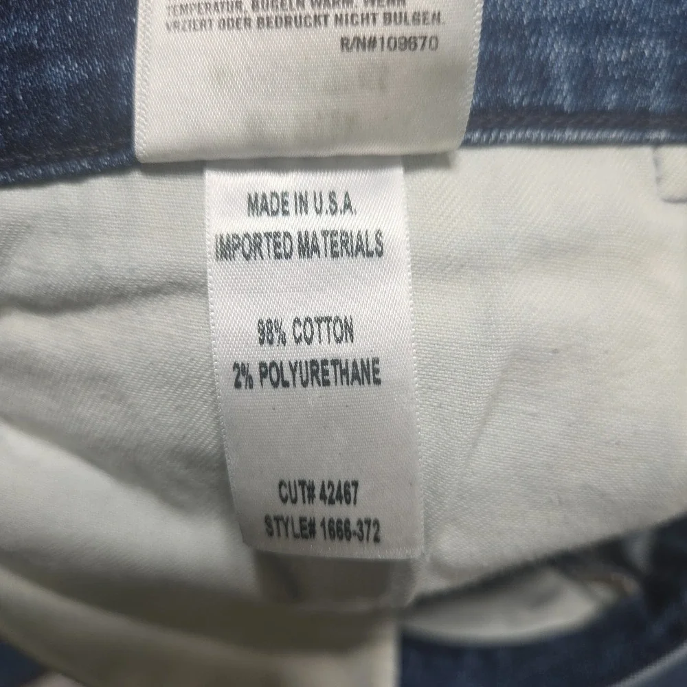Citizens of Humanity Elsa Mid Rise Slim Fit Crop Jeans Women Size 32 Medium Wash